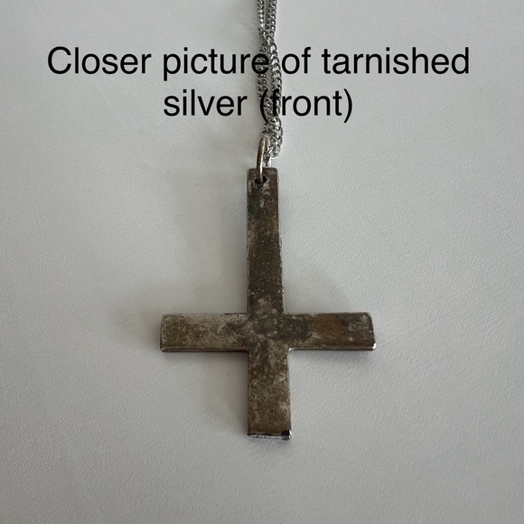 Vintage Upside Down Cross Necklace - Picture 3 of 4